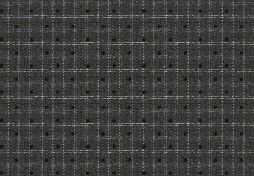Mock Neck Plaid Dot A-Line Midi Dress