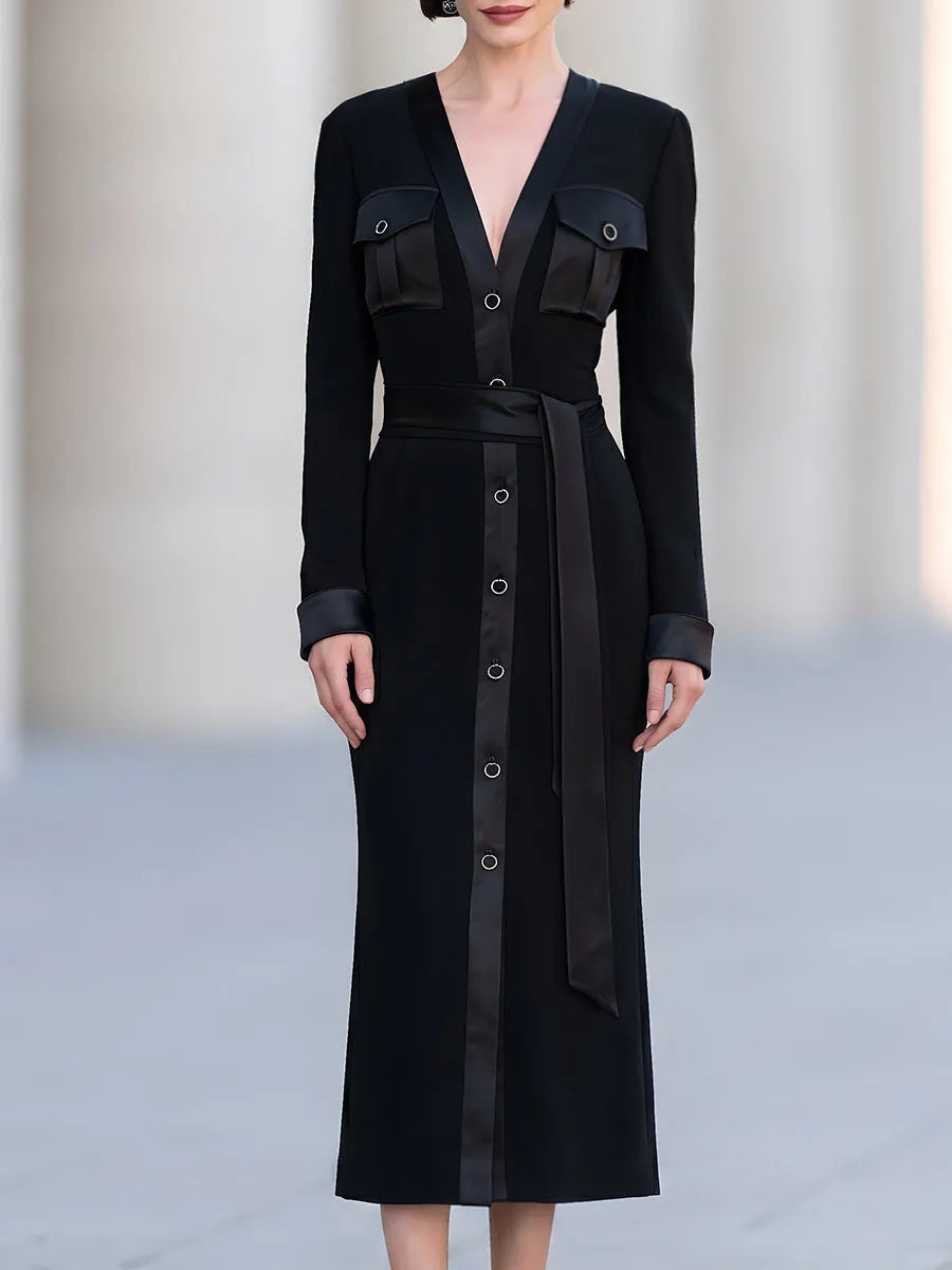 Utility Belted Midi Dress