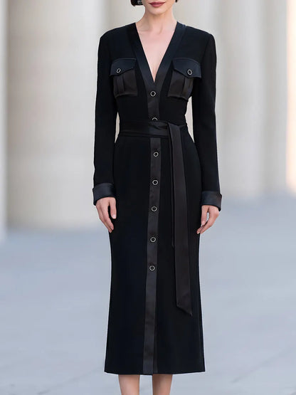 Utility Belted Midi Dress
