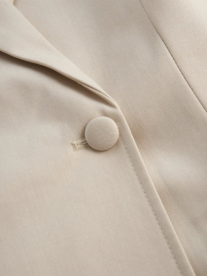 Tailored Blazer-Inspired Mini Dress With Belted Waist