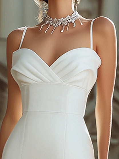 Elegant Sweetheart Neck Bodycon Midi Dress
