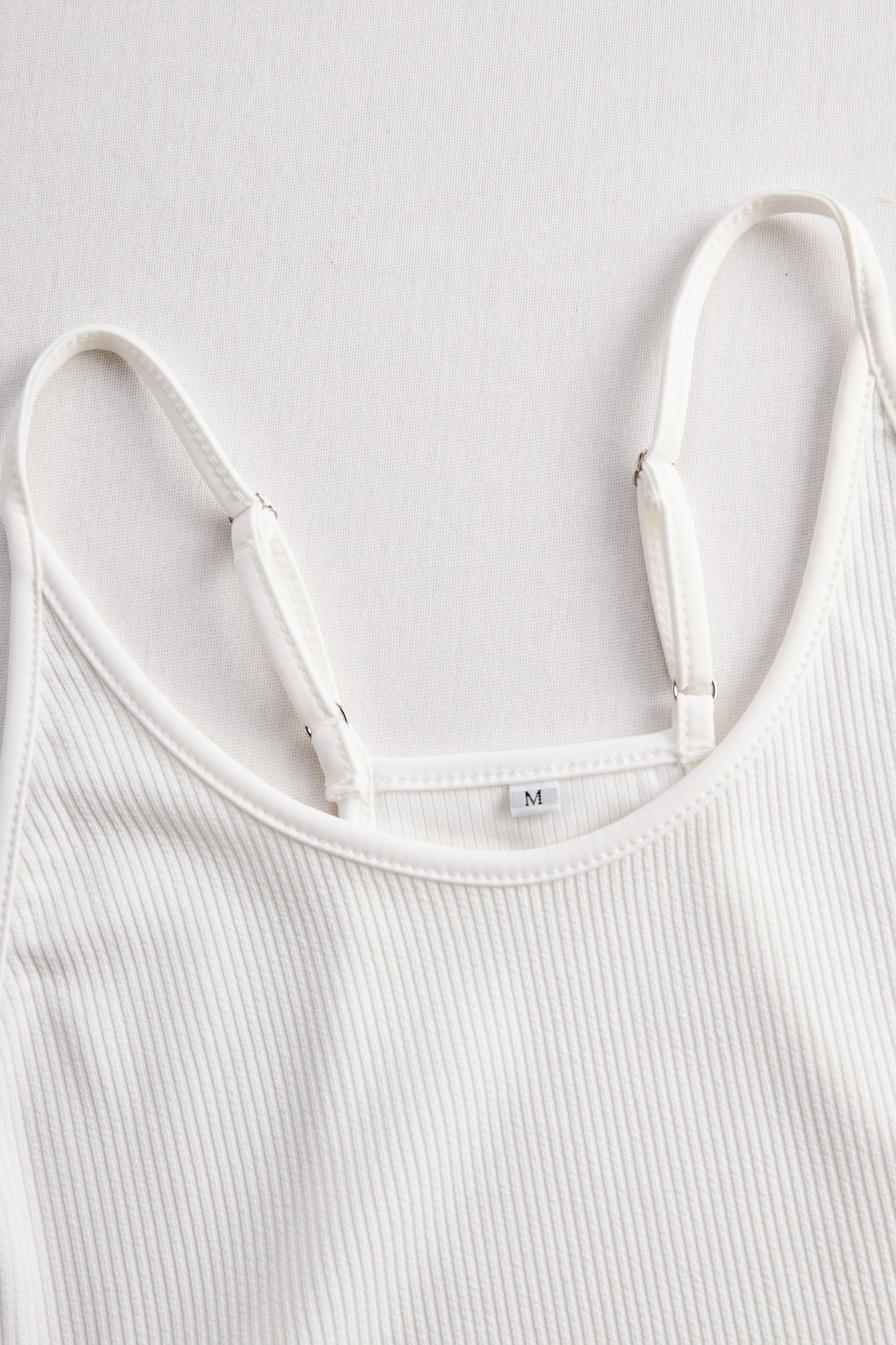White Ribbed Skater Mini Dress
