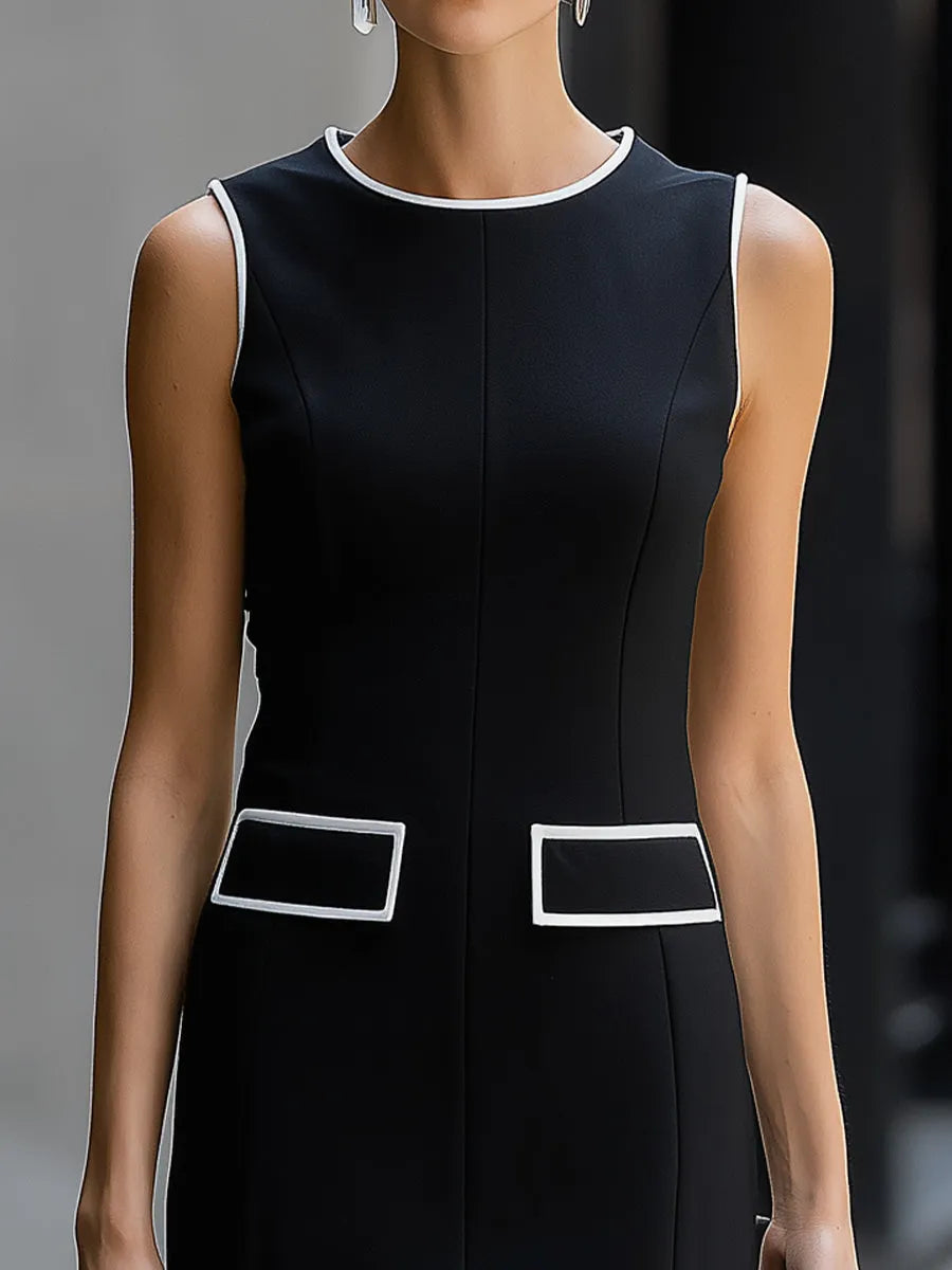 Sleeveless Tailored Midi Dress
