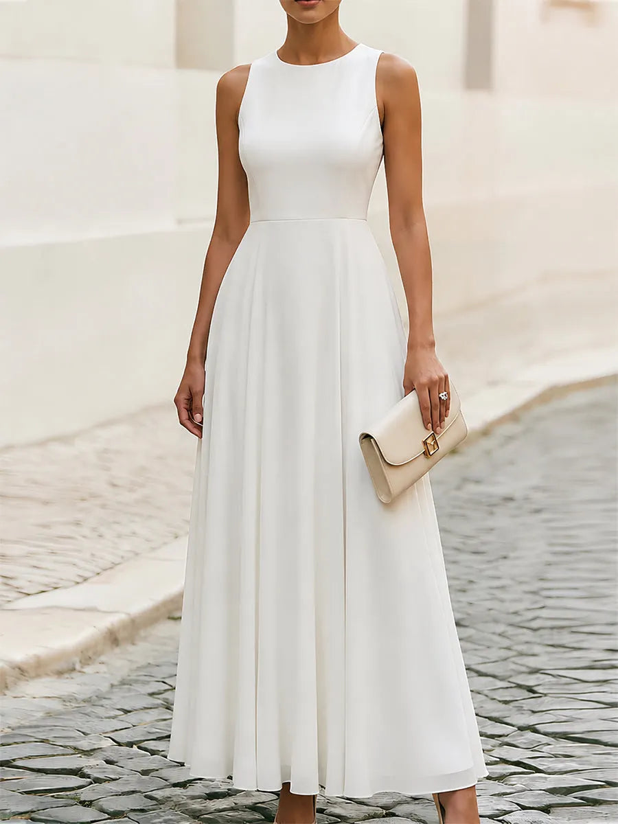 Peplum Blazer & Flowy Maxi Dress Two-Piece Matching Suit