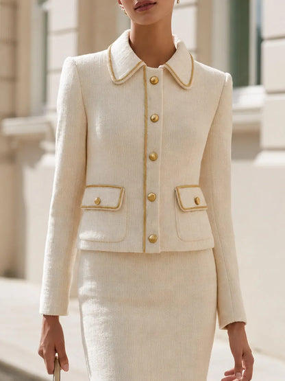Tweed Co‐Ord Set For Office Business Formal Occasions