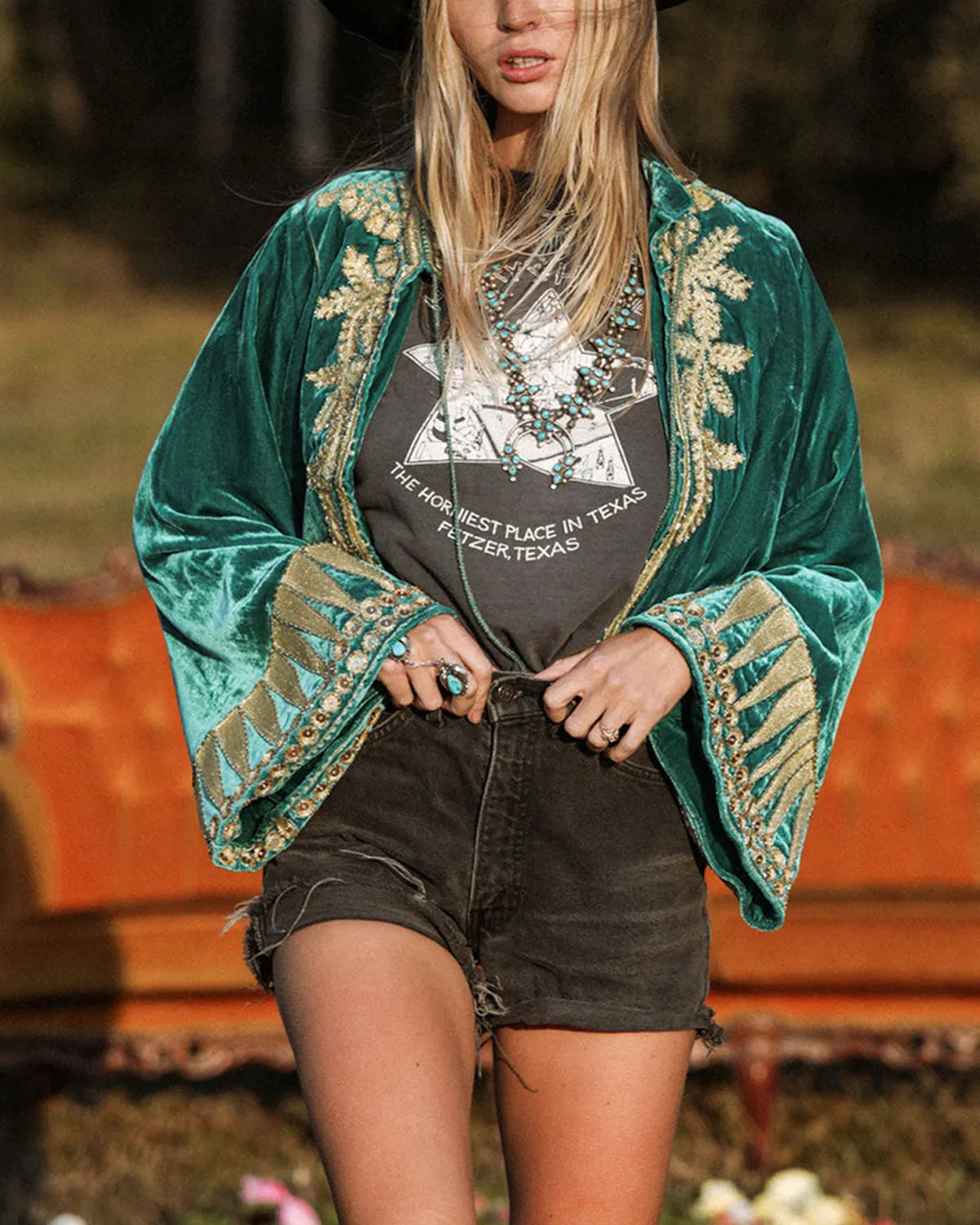 Queen Of Hearts Velvet Jacket