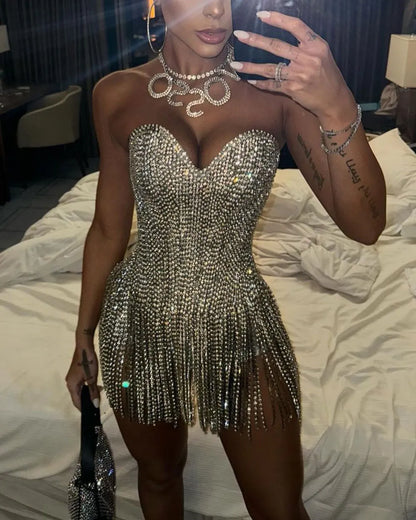 Mermaid Sequin Outfit Two Piece Set